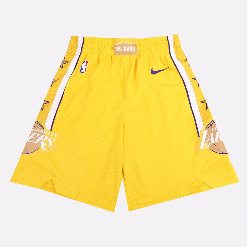 

Шорты Nike Lakers City Edition NBA Swingman, желтый/мультиколор