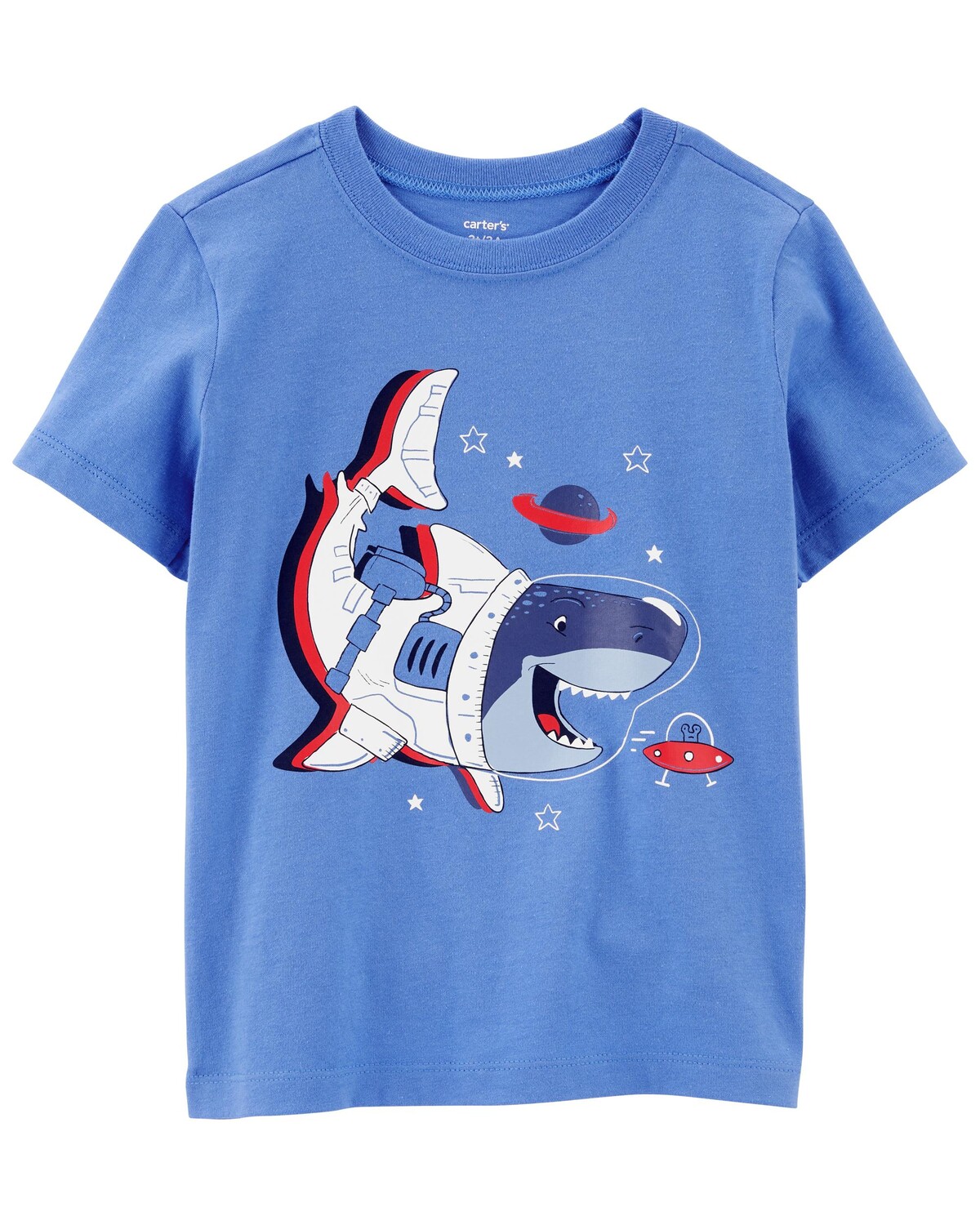 

Футболка для малышей Space Shark из джерси Carter's, синий