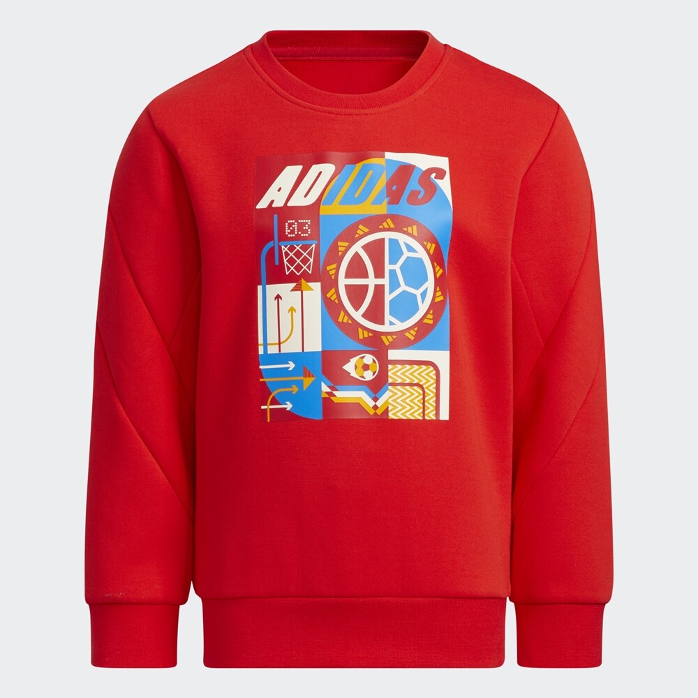 

Свитшот Adidas Professional Sports Training Long Sleeve, красный