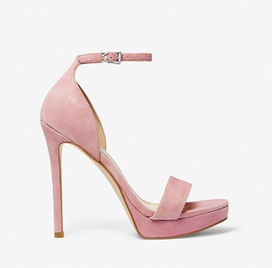 

Босоножки замшевые на платформе Michael Kors Michael Jordyn Suede Platform, светло-розовый
