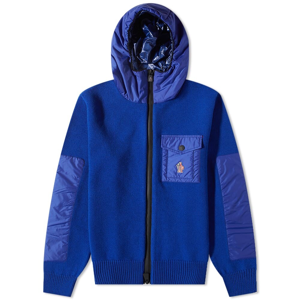 

Трикотажная куртка из нейлона с карманами Moncler Grenoble, Синий