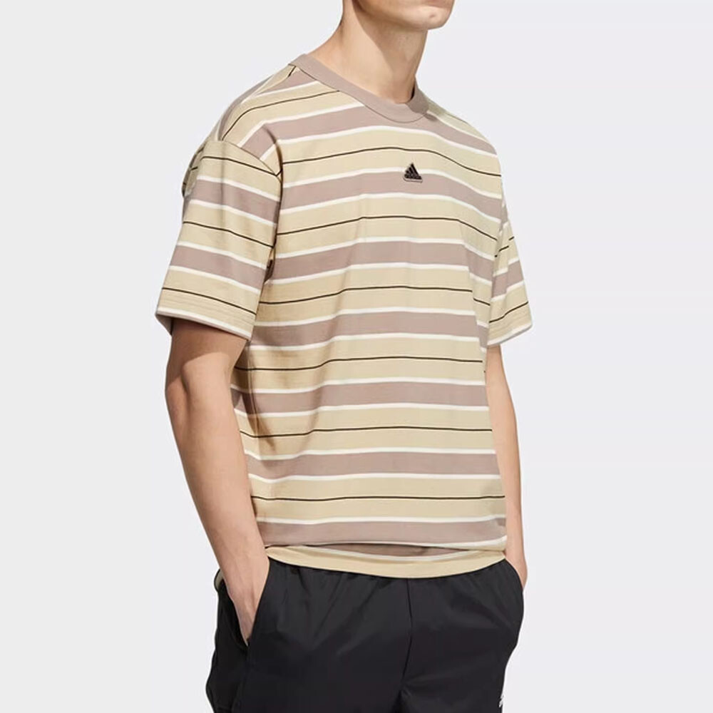 

Футболка Adidas Stripes, бежевый