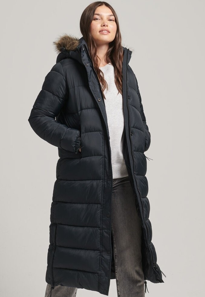 

Пальто зимнее Superdry, черный