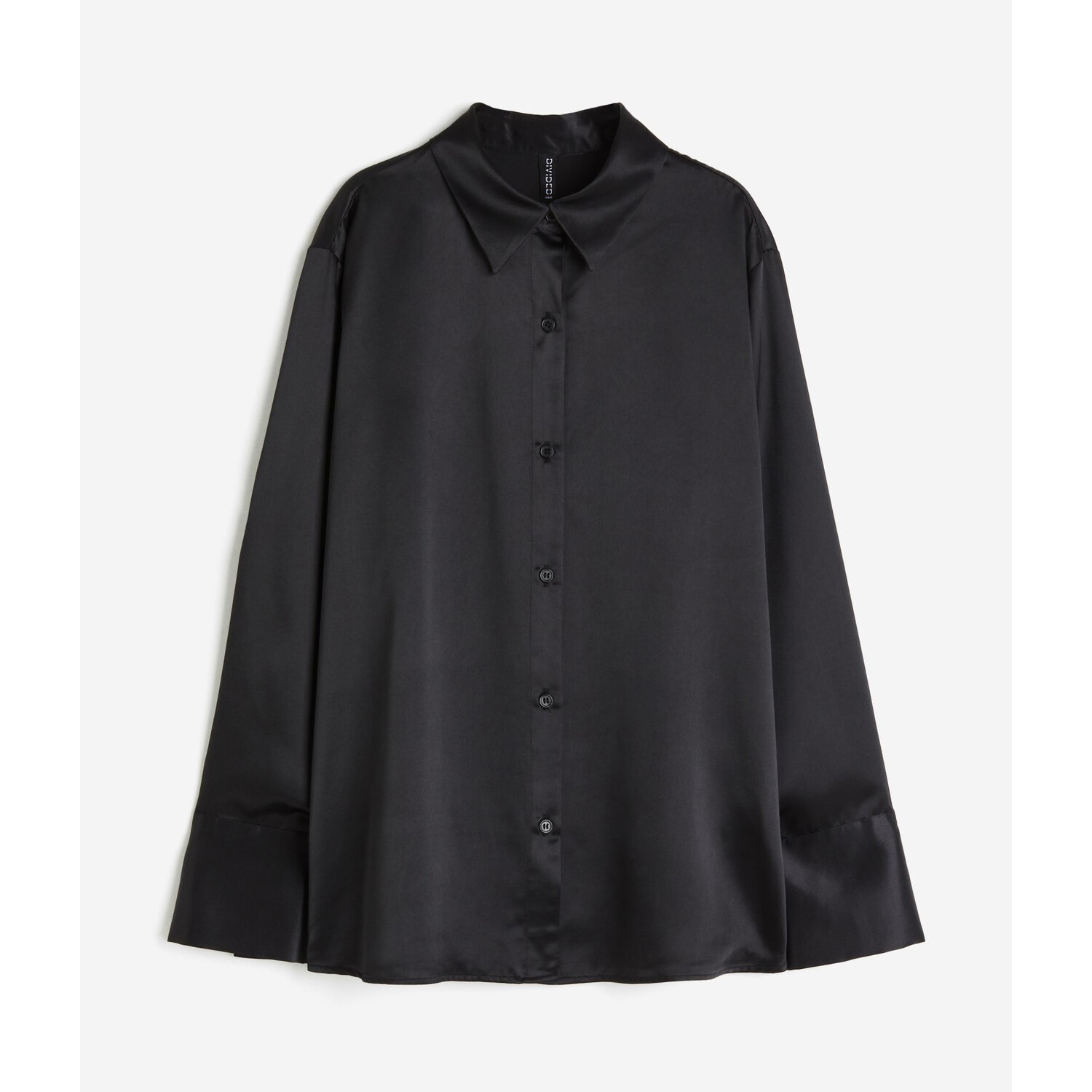 

Рубашка H&M Divided Satin, черный