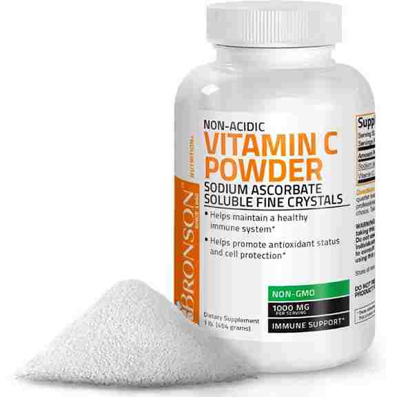 Витамин С некислотный Bronson Sodium Ascorbate Non Acidic Vitamin C 1000 мг, 454 г