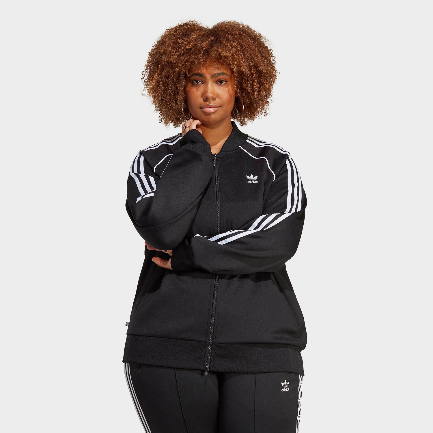 

Женская спортивная куртка adidas Originals Adicolor Classic Superstar (большие размеры), черный