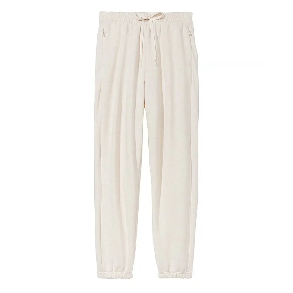 

Спортивные брюки Victoria's Secret Cotton Fleece High-Rise Gym, кремовый