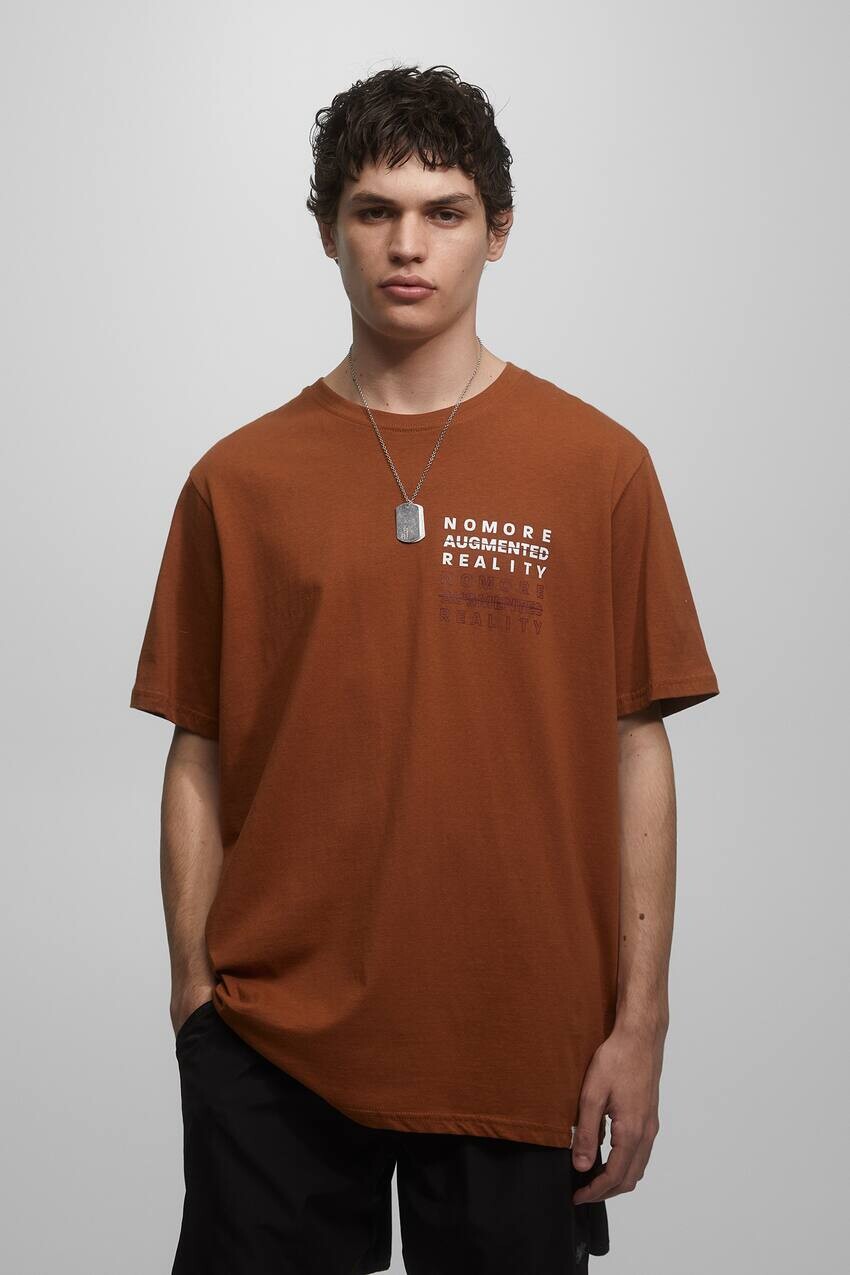 

Футболка с короткими рукавами и принтом Pull&Bear