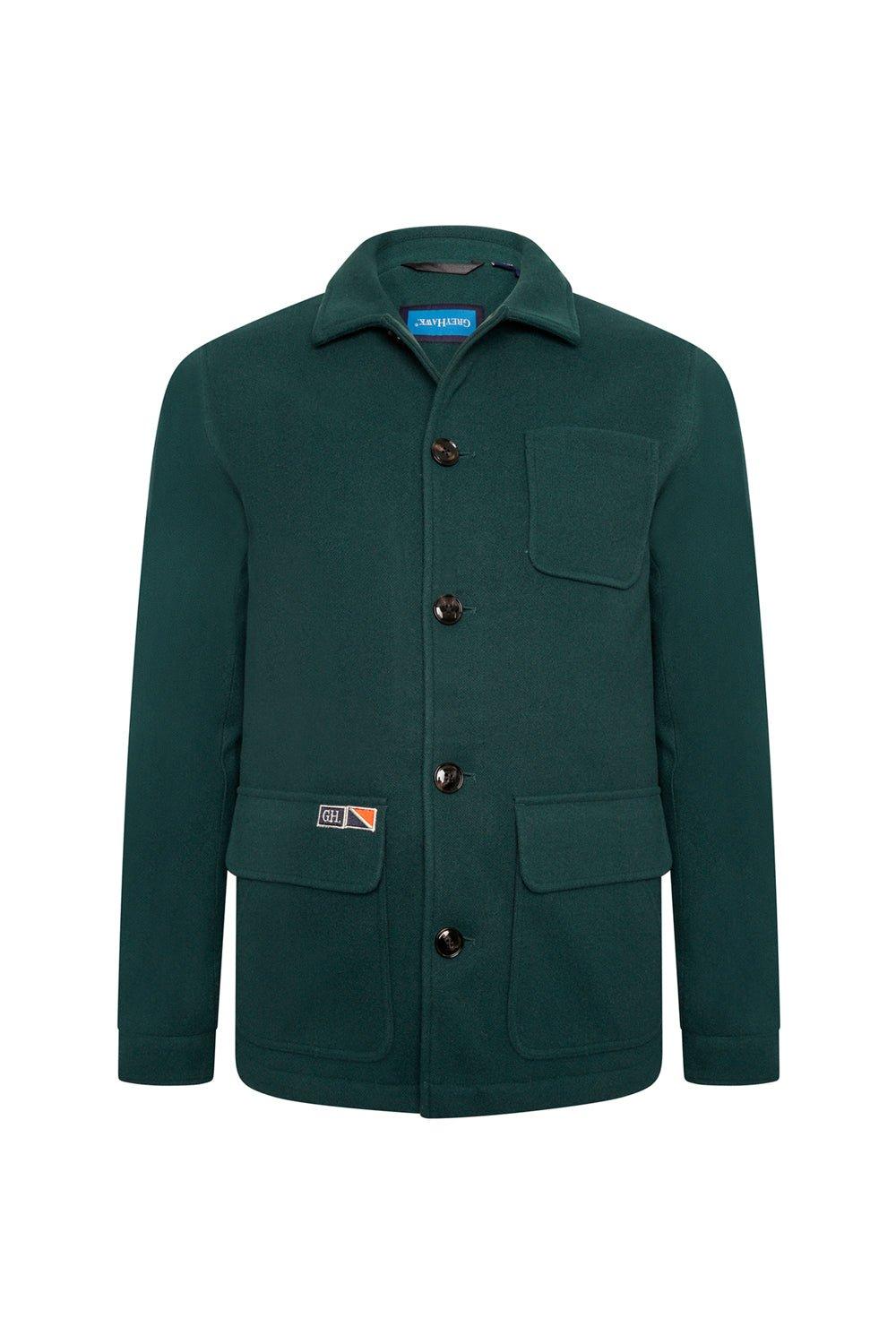 Экстра-высокая куртка в стиле рабочей одежды серого цвета Hawk Grey Hawk, зеленый