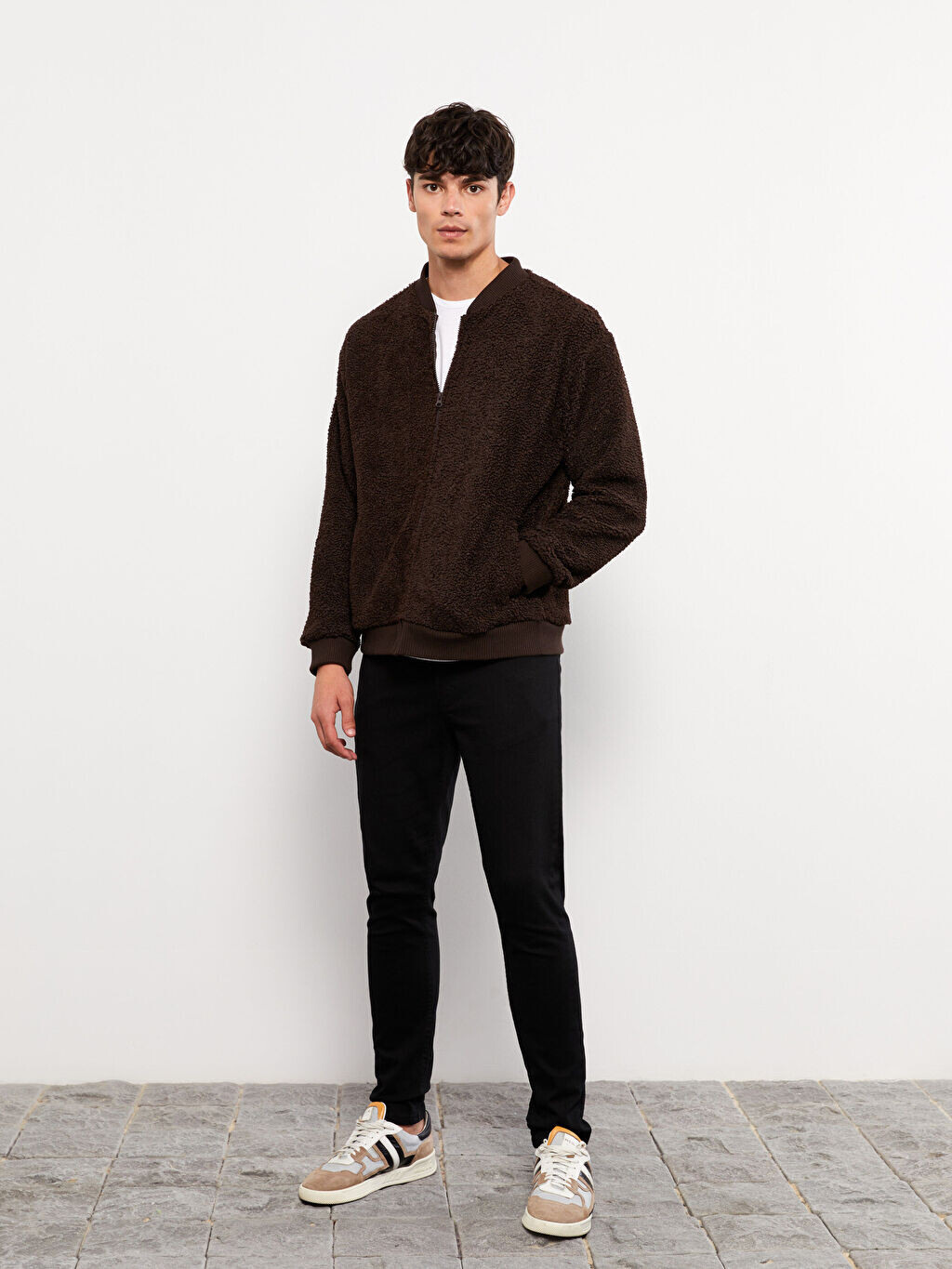 

Мужские брюки Slim Fit из габардина LCW Casual, Черный