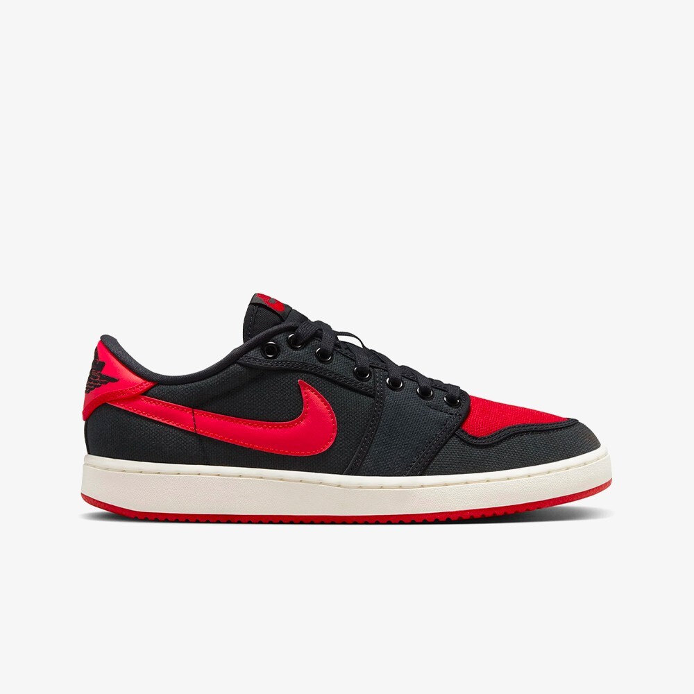 

Кроссовки 1 KO Low 'Bred' Jordan, красный