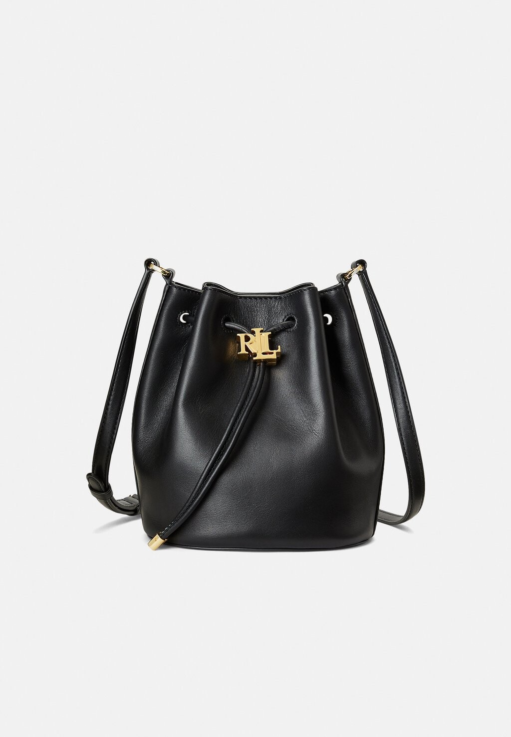 

Сумка через плечо LEATHER MEDIUM ANDIE DRAWSTRING BAG Ralph Lauren, черный