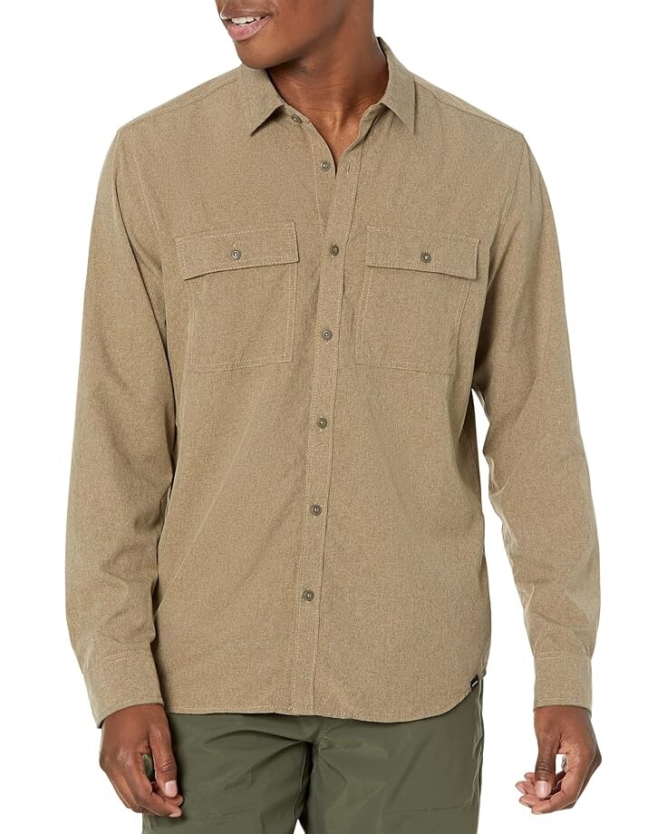 

Рубашка Prana Lost Sol Long Sleeve, цвет Peat Heather