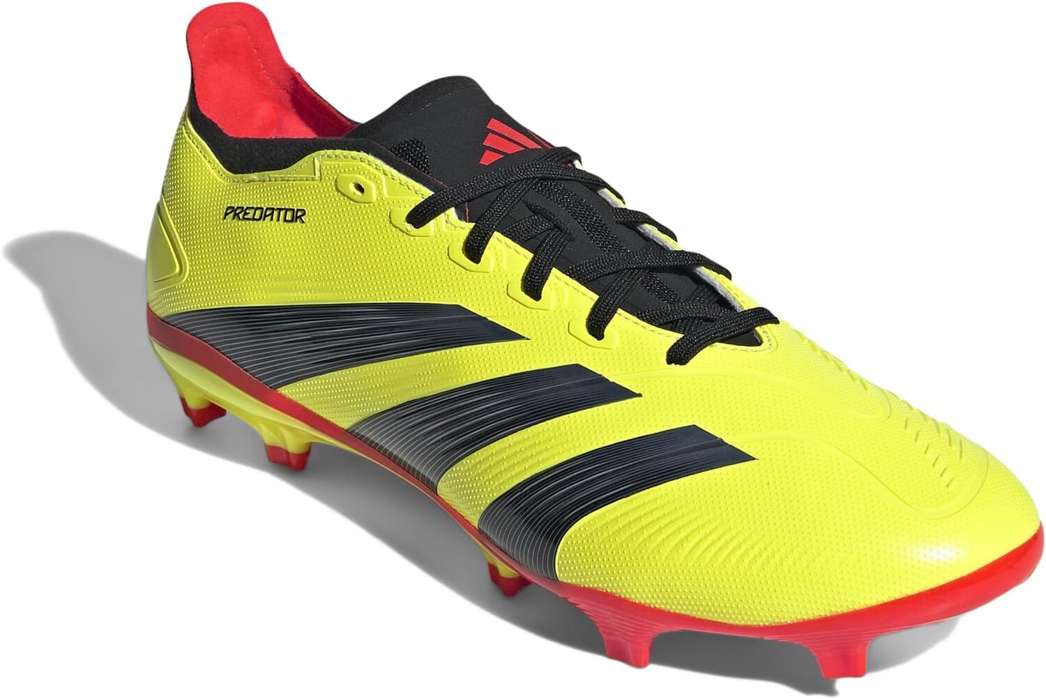 

Кроссовки adidas Predator 24 League Low Firm Ground, цвет Team Solar Yellow/Black/Solar Red