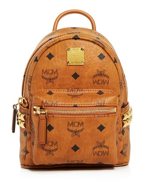 

Рюкзак Stark Bebe Boo с заклепками по бокам (цвет: Visetos) MCM, цвет Brown