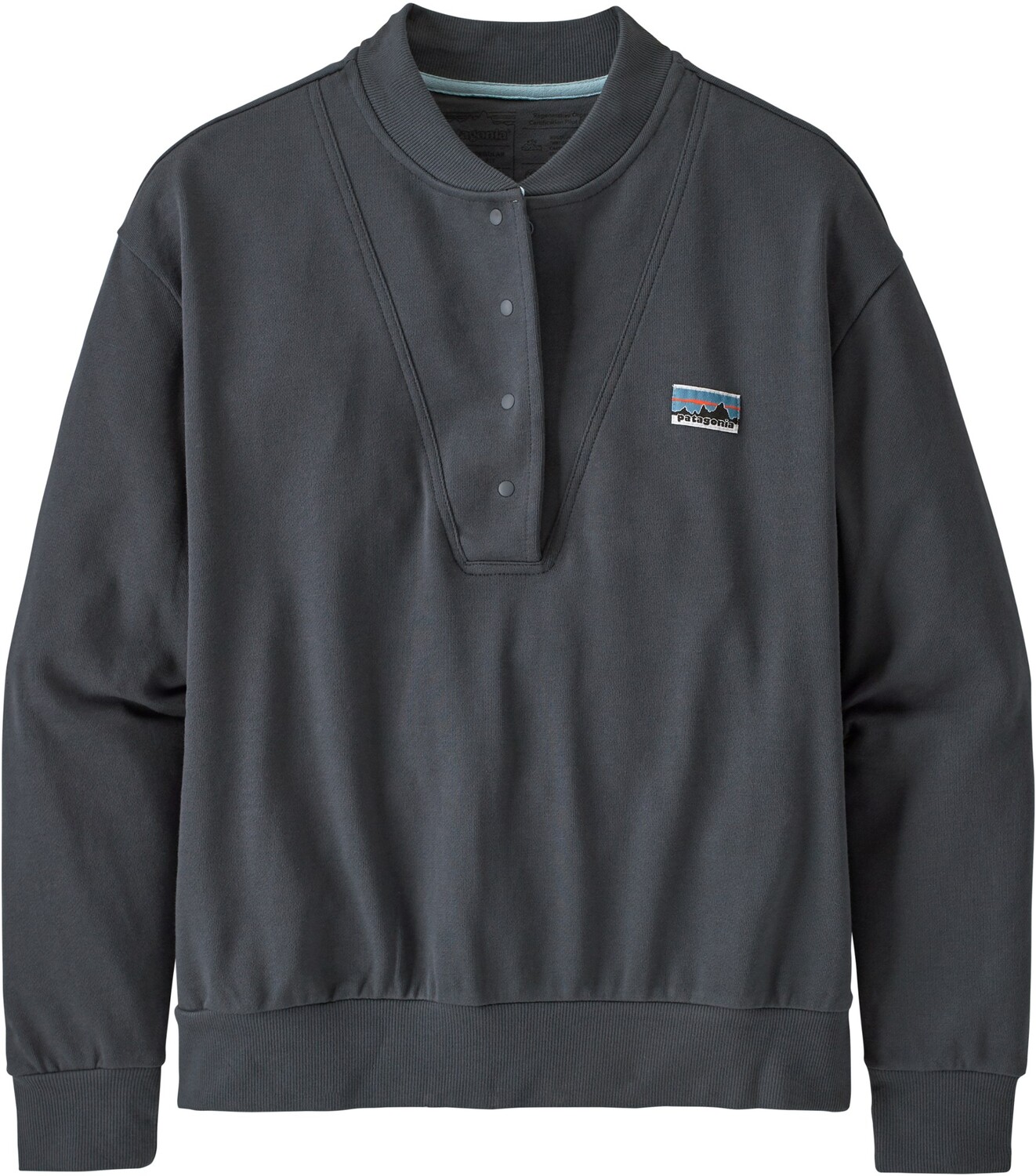 

Толстовка Essential Snap с сертификатом Regenerative Organic, женская Patagonia, синий