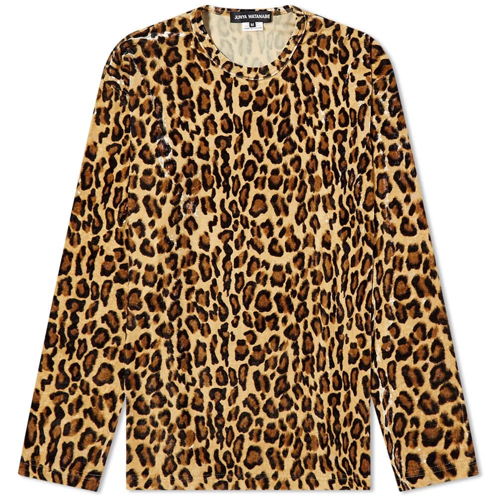 

Топ Junya Watanabe Leopard Print Long Sleeve Top
