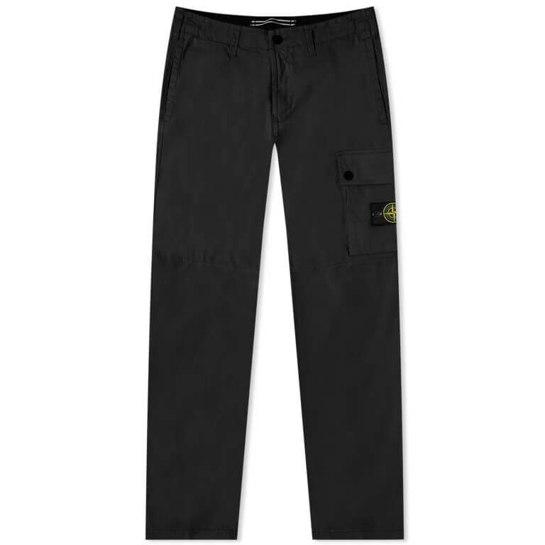 

Брюки-карго Stone Island с одним карманом, черный