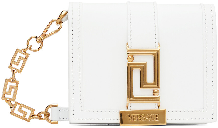 

Белая сумка-кошелек Greca Goddess Versace