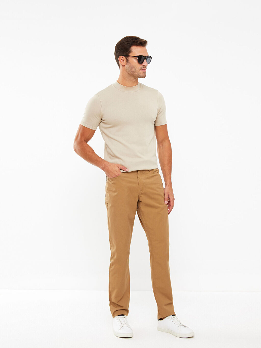 

Мужские брюки Slim Fit из габардина LCW Eco