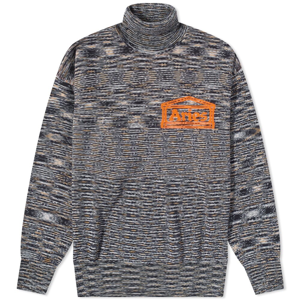 

Джемпер Aries Temple Space Dye Turtleneck Knit, Серый