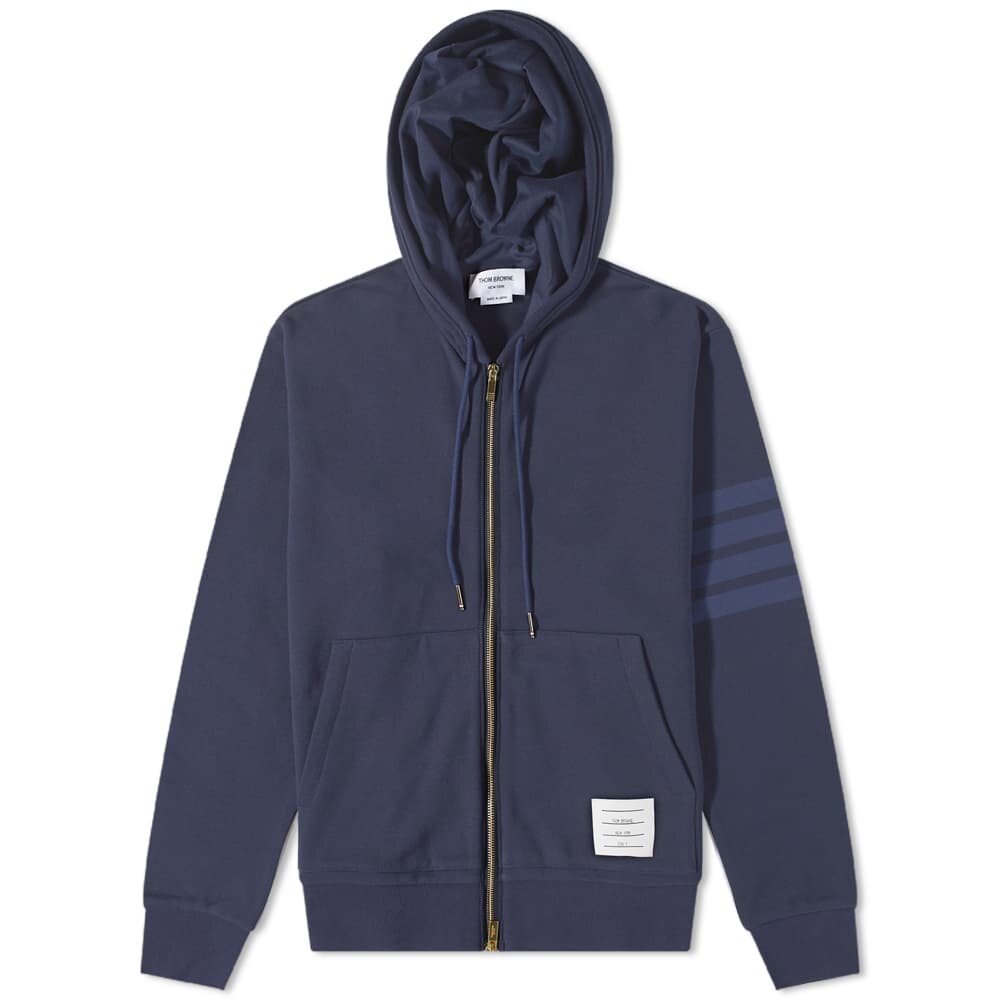 

Толстовка Thom Browne 4 Bar Tonal Zip Hoody, Серый
