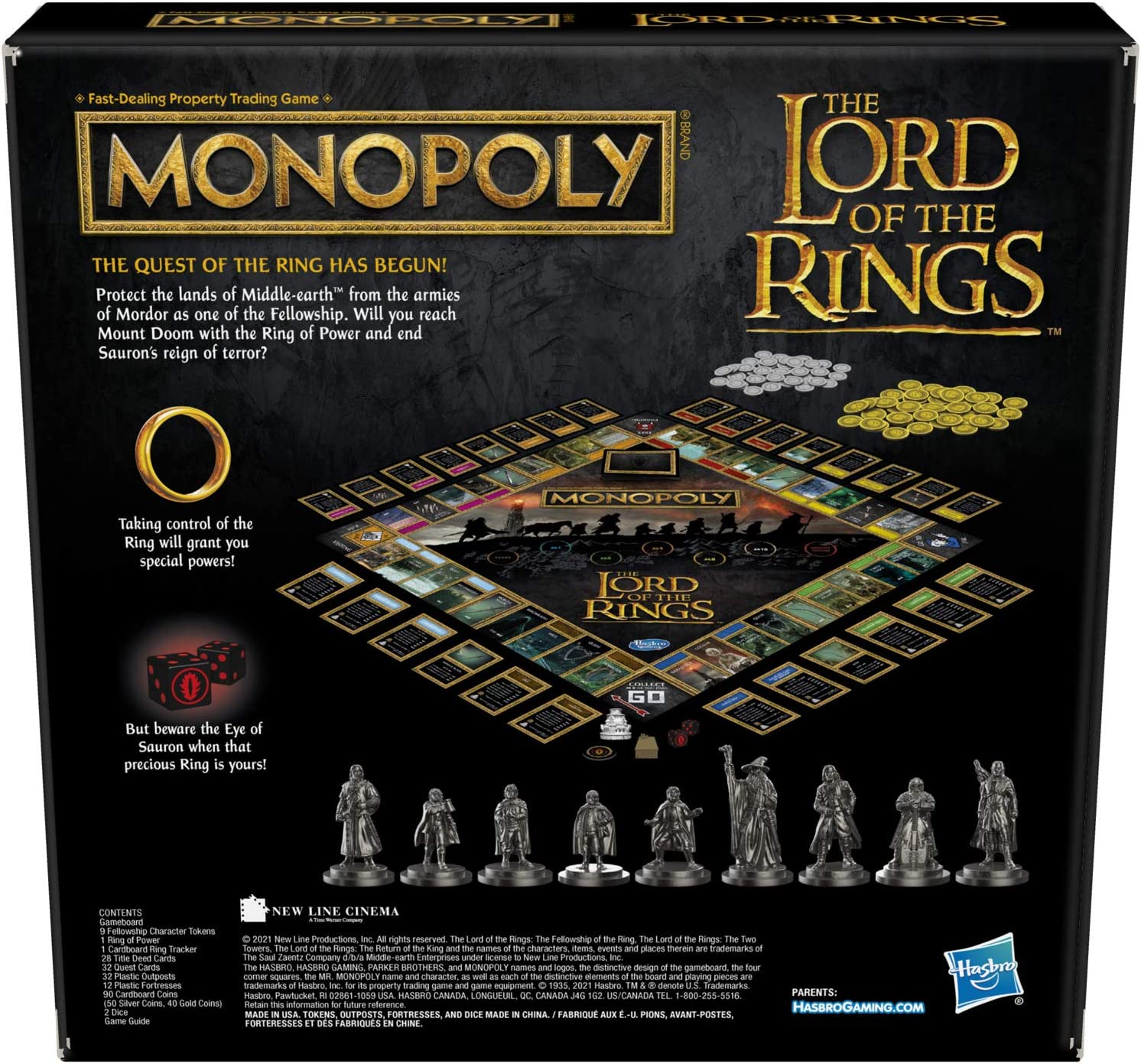 Настольная игра Hasbro Gaming Monopoly: The Lord of The Rings – купить по  выгодным ценам с доставкой из-за рубежа через сервис «CDEK.Shopping»