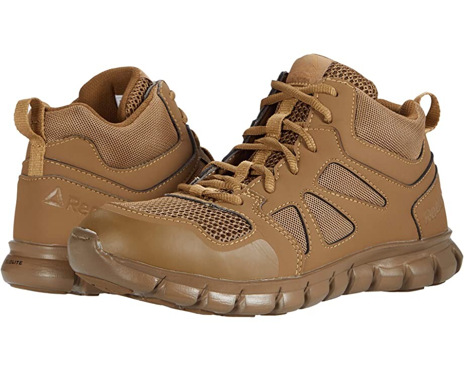 

Кроссовки Sublite Cushion Tactical Mid-Cut Soft Toe EH Reebok Work, койот