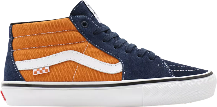Кеды Vans Skate Grosso Mid Navy Orange, синий