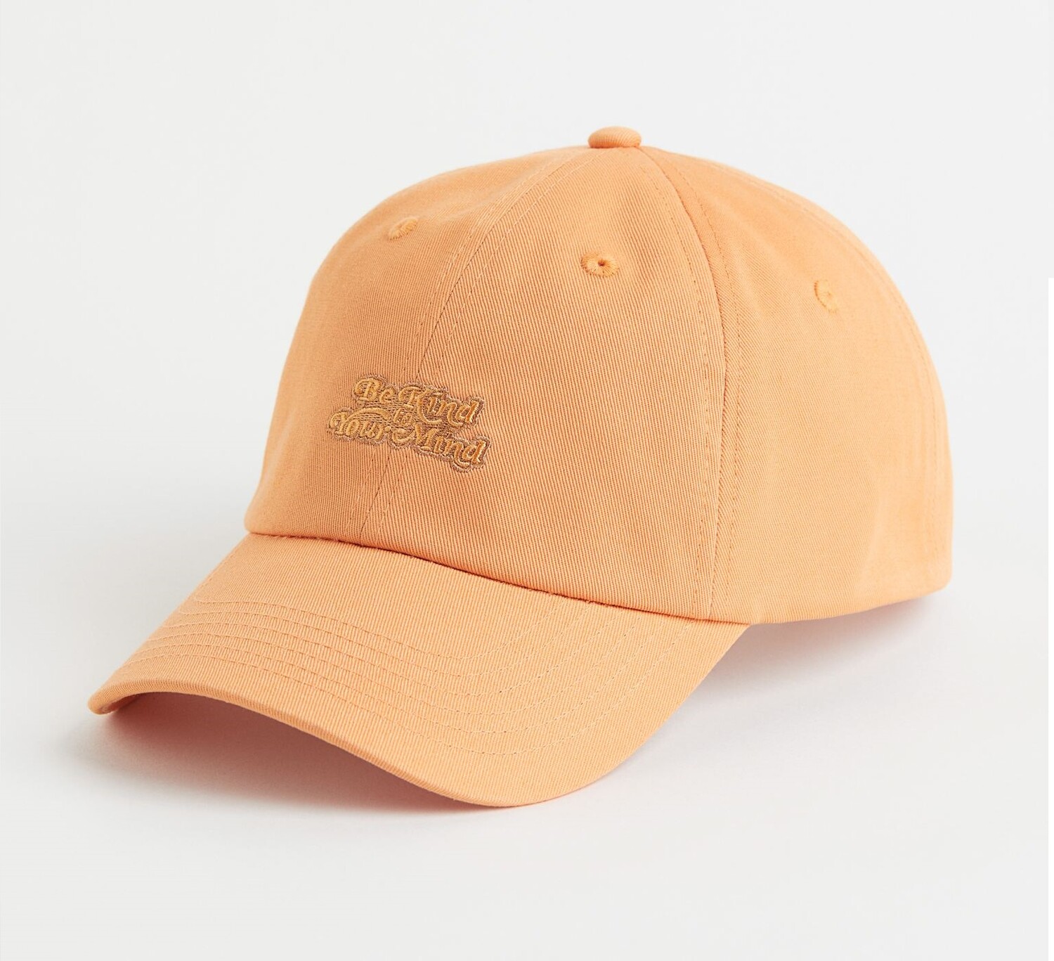 

Кепка H&M Cotton Cap with Embroidery, оранжевый