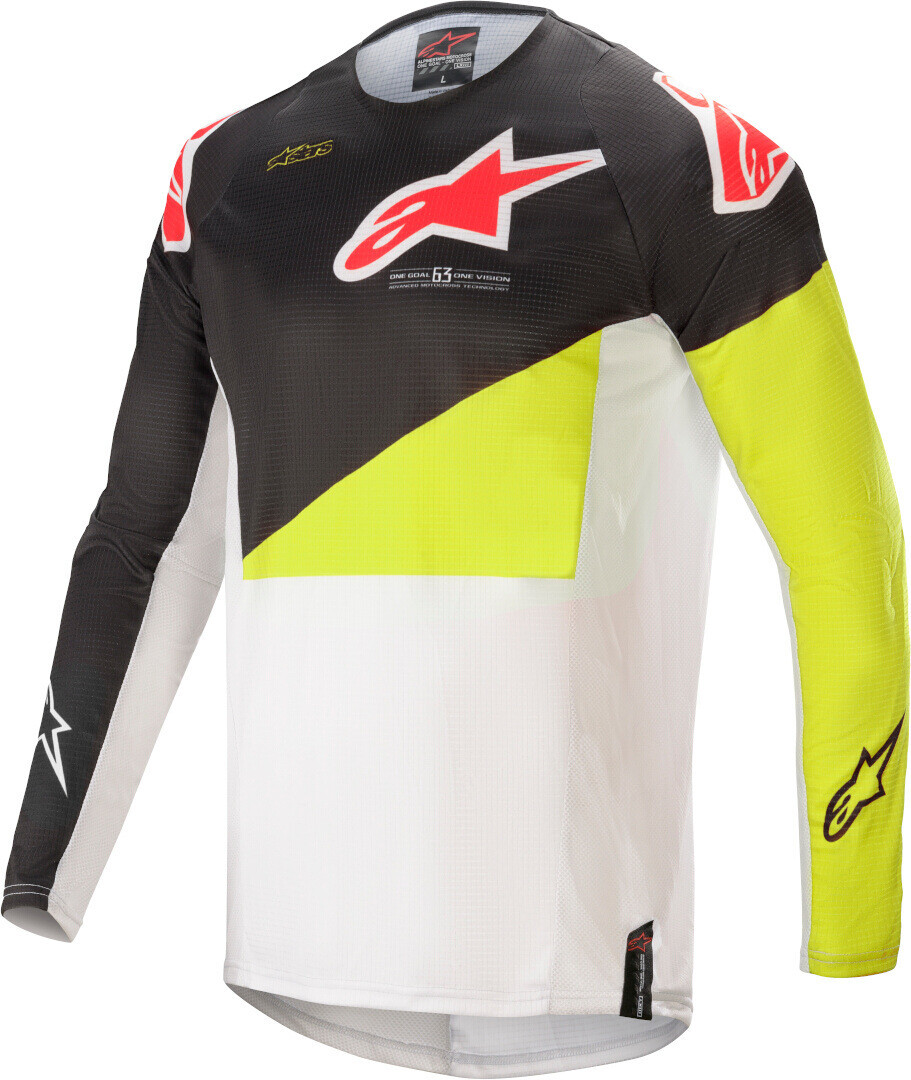 

Джерси Alpinestars Techstar Factory, белый/черный/желтый