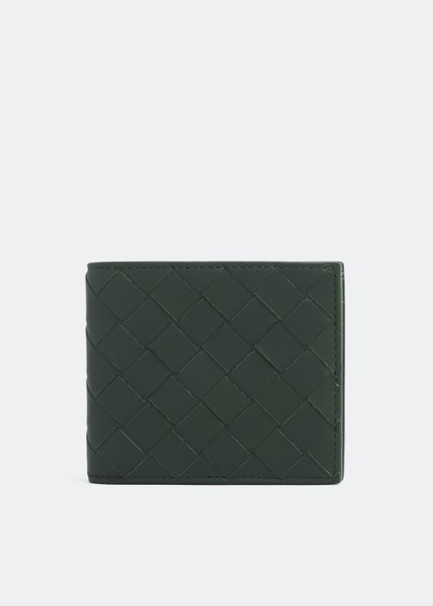 

Кошелек BOTTEGA VENETA Intrecciato bi-fold wallet, зеленый