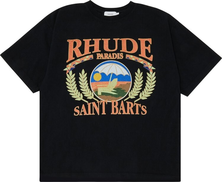 

Футболка Rhude Beach Chair Tee 'Vintage Black', черный
