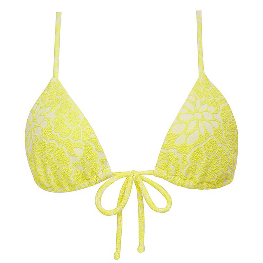 

Лиф For Love & Lemons Cydney Terry String Bikini, желтый