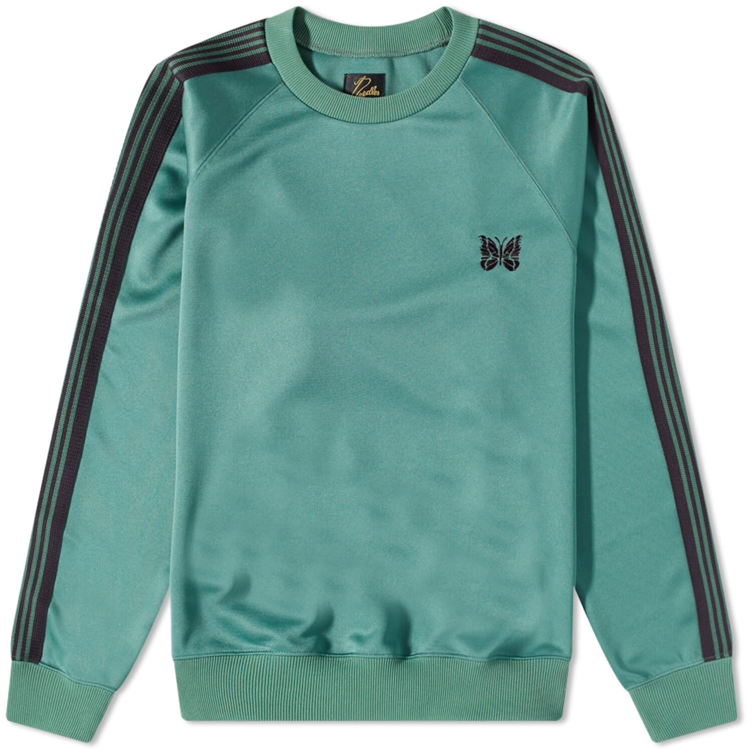 

Пуловер Needles Poly Smooth Crew Neck, изумрудный