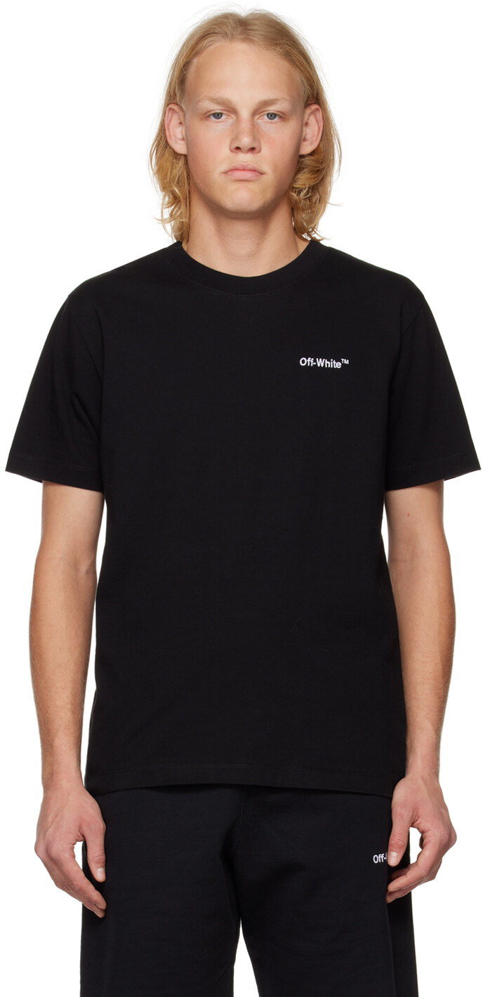 

Черная футболка Helvetica Off-White, Черный