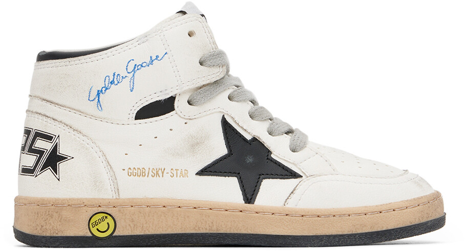 

Детские белые кроссовки Sky Star Golden Goose