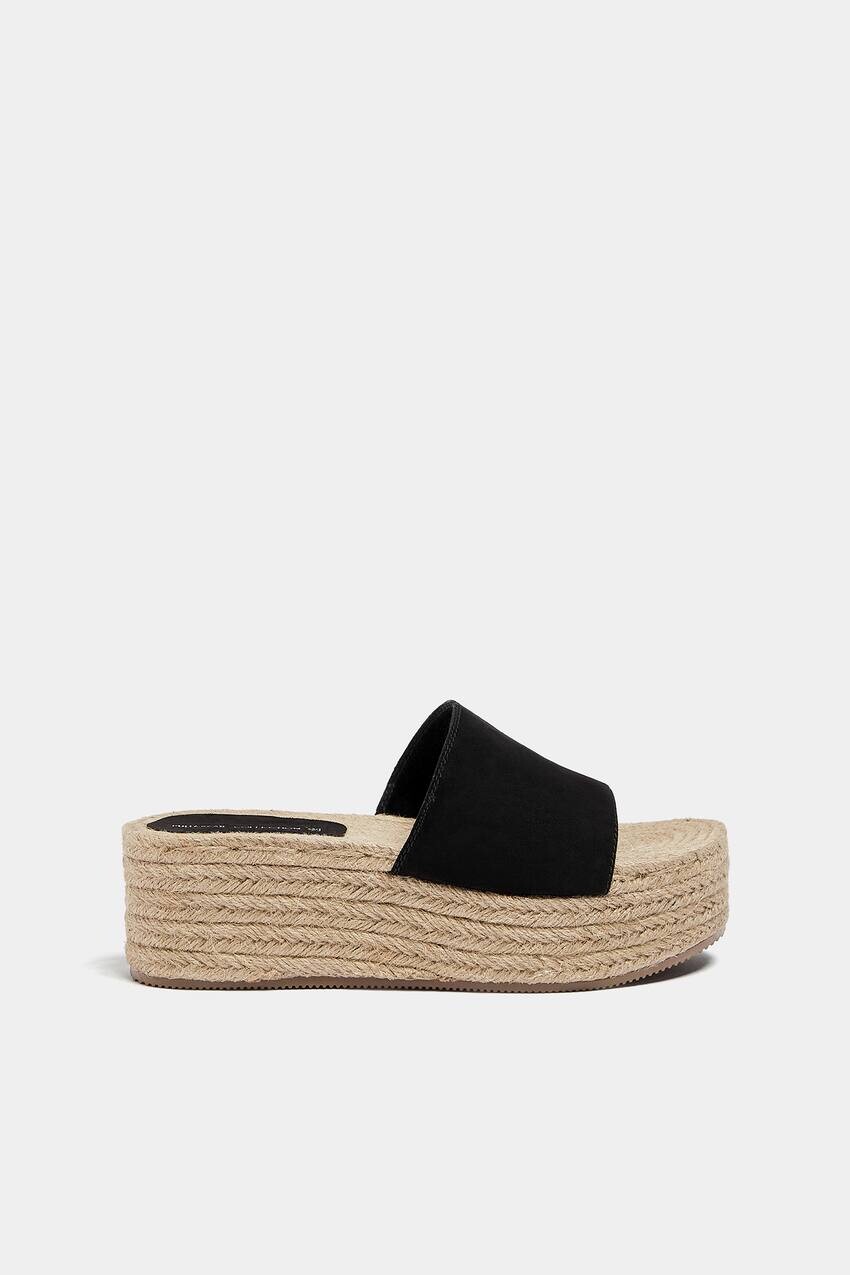 

Джутовые клинья Pull&Bear, черный