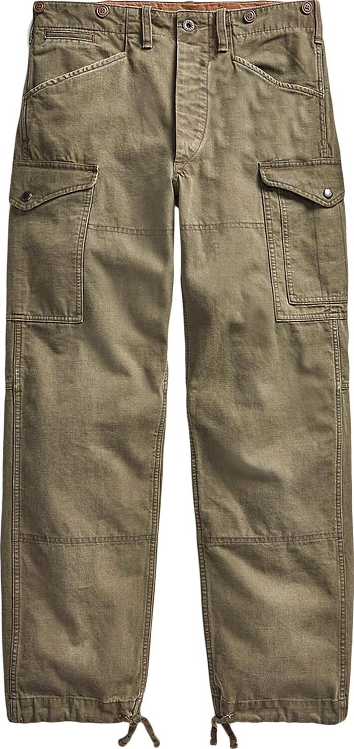 

Брюки Polo Ralph Lauren Piece Dyed Canvas Lansing Cargo Pant 'Olive', зеленый