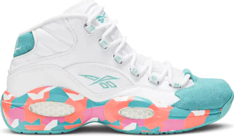 

Кроссовки question mid 'white noise' Reebok, белый