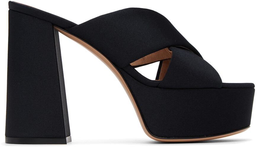 

Черные сандалии Sheridan на платформе Gianvito Rossi