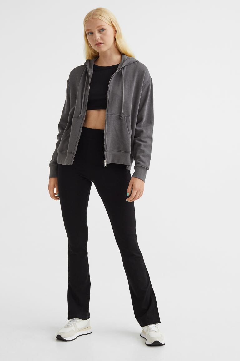 

Леггинсы в рубчик H&M, черный