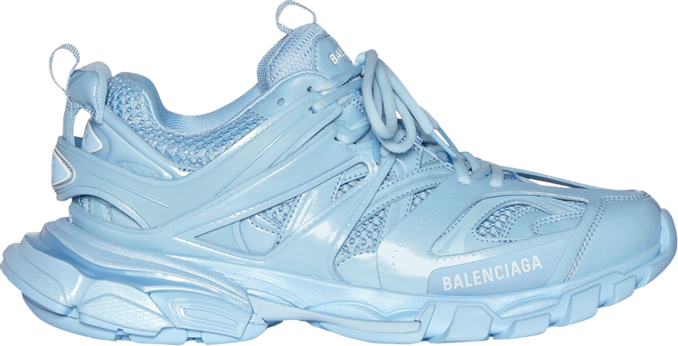 цена Кроссовки Balenciaga Track Sneaker Metallic Light Blue, синий