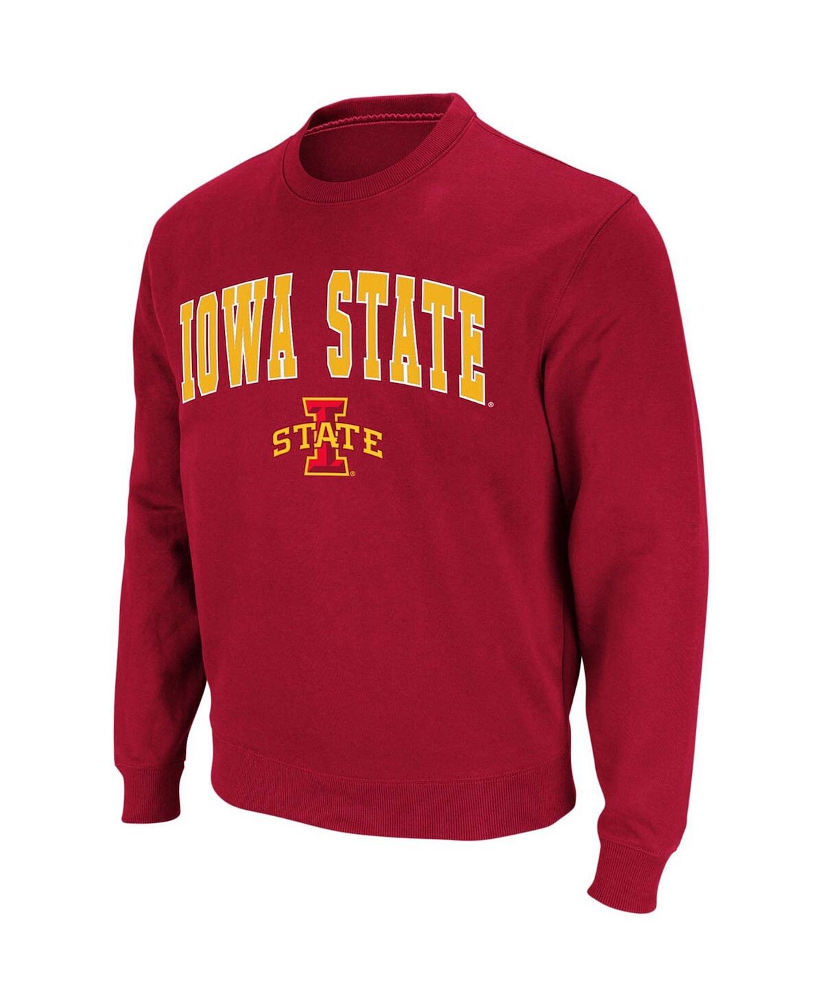 

Мужская толстовка с круглым вырезом и логотипом cardinal iowa state cyclones arch Colosseum
