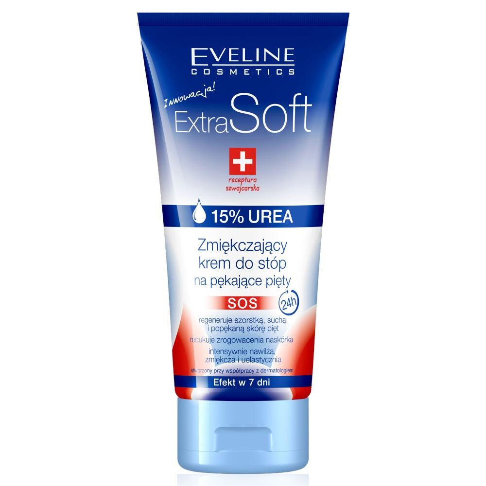 

Eveline Cosmetics Смягчающий крем для ног Extra Soft от трещин на пятках 15% UREA 100мл