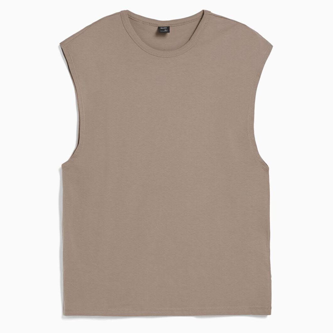 

Футболка Bershka Sleeveless Oversize, серый
