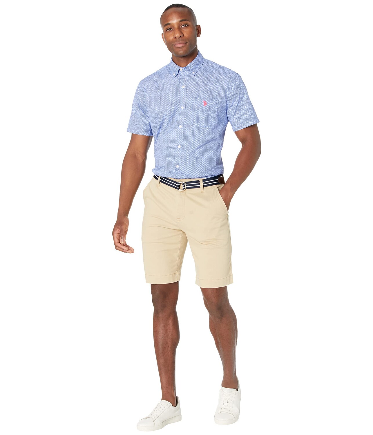 

Шорты U.S. POLO ASSN., Belted Hartford Stripe Shorts