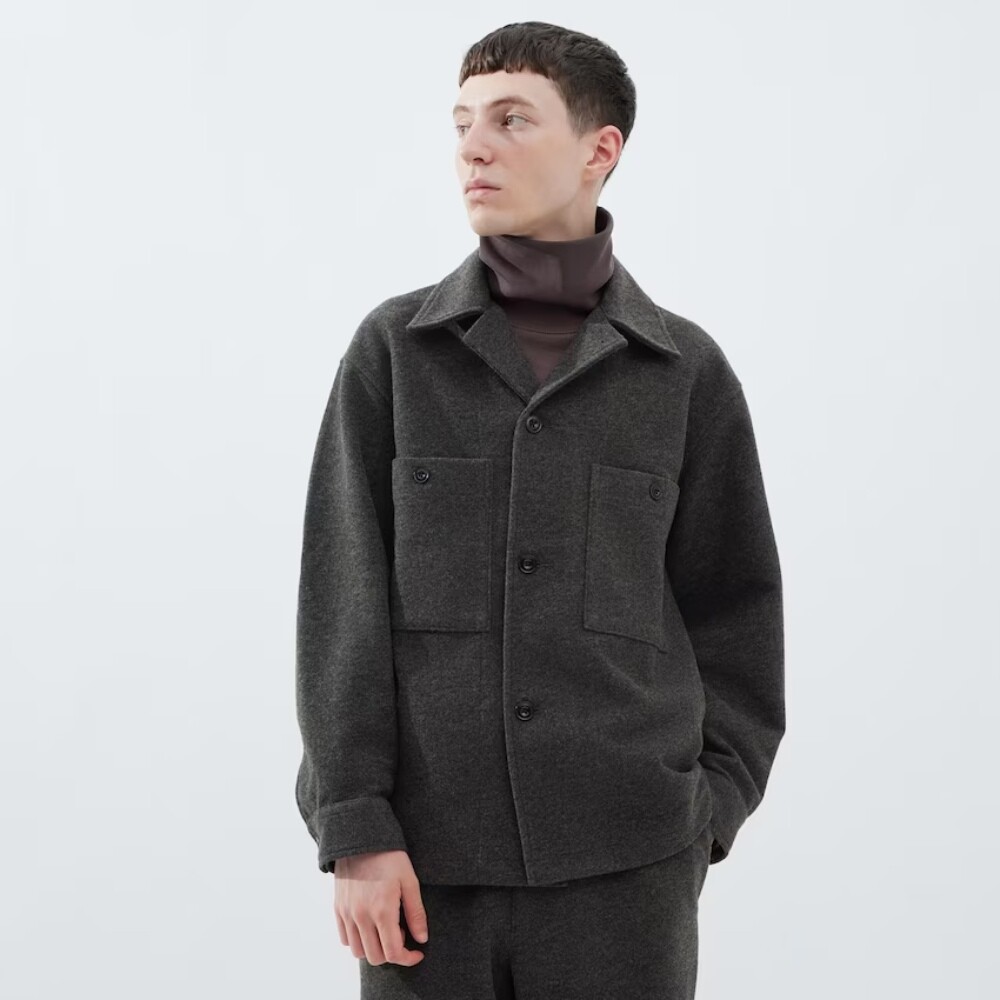 

Куртка Uniqlo Fleece Jersey, серый