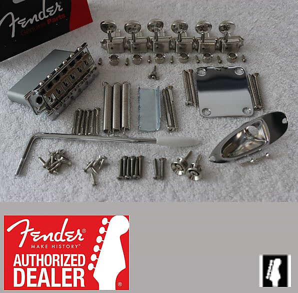 

Fender 2 3/16" Mount 2 1/16" Stratocaster Hardware Set Stratocaster Hardware Set с тюнерами 099-2070-000 099-2070-000 Highway One / American Special Stratocaster Bridge Assembly