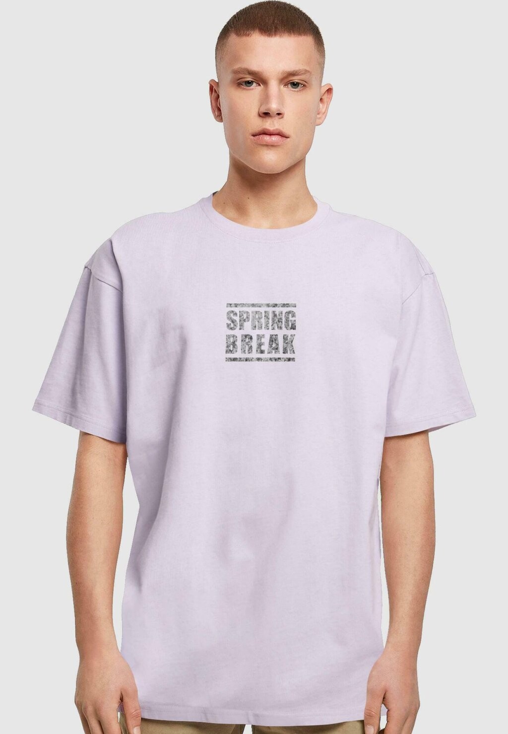 

Футболка с принтом SPRING BREAK HEAVY Merchcode, цвет lilac